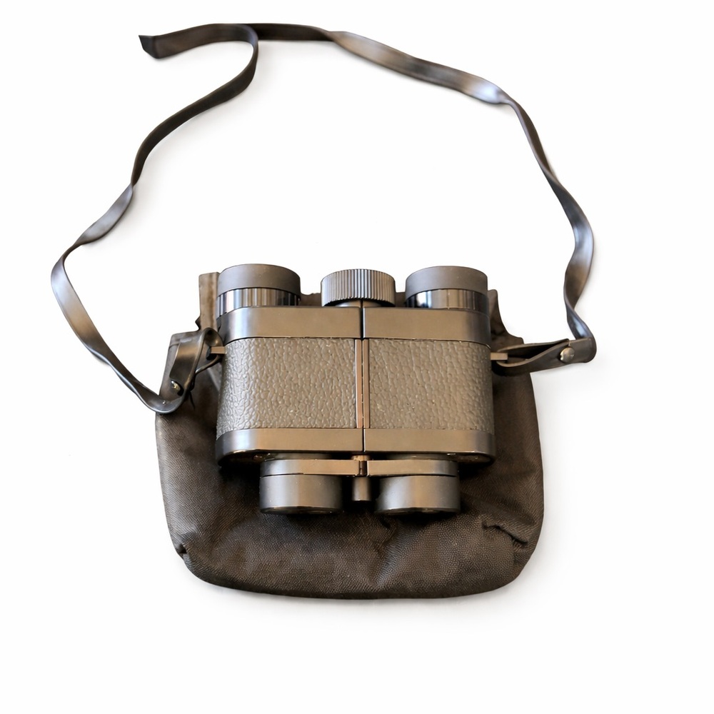Vintage Bushnell Compact Field Binoculars w Carry Case